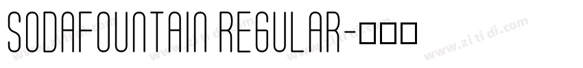 SodaFountain Regular字体转换